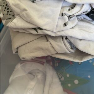 Casual White and gray with animal pack and play bassinet sheets